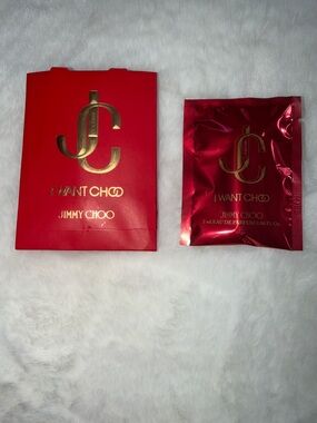 Jimmy Choo red and gold I WANT CHOO sample set